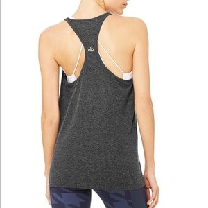 ALO Yoga Cozy Tank in Charcoal Heather